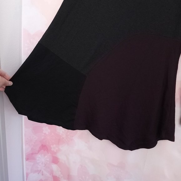 ALEMBIKA ISRAEL Lagenlook Stretchy Multicolor Colorblock Tunic Small - Picture 3 of 6